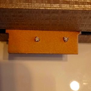 14k white gold 0.10ct t.w certified Canadian  diamond  earrings